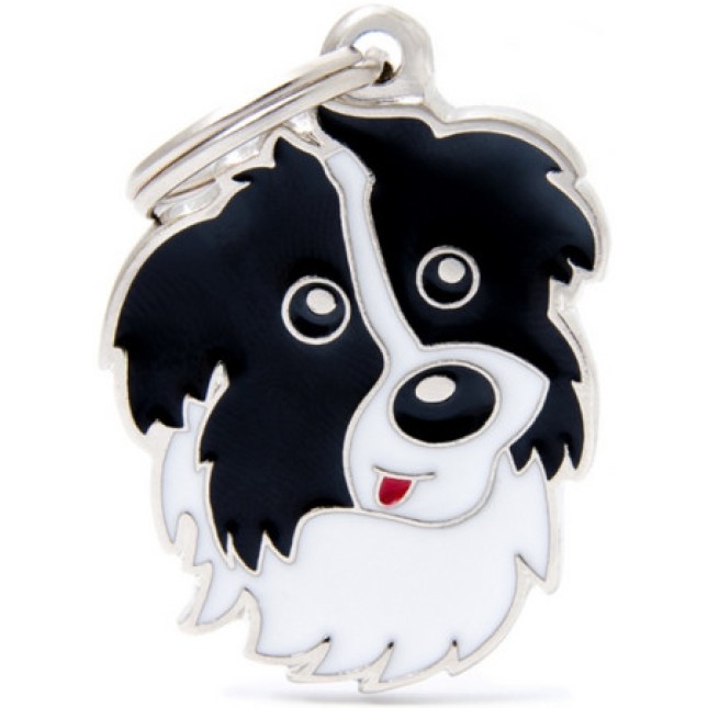 Myfamily Η φυλή του σκύλου σας σε ταυτότητα Friends Border Collie Μαύρο - Λευκό onesize Myfamily Η φυλή του σκύλου σας σε ταυτότητα Friends Border Collie Μαύρο - Λευκό onesize