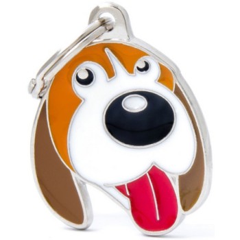 Myfamily Η φυλή του σκύλου σας σε ταυτότητα Friends Beagle Λευκό - Καφέ onesize Myfamily Η φυλή του σκύλου σας σε ταυτότητα Friends Beagle Λευκό - Καφέ onesize