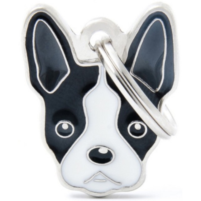 Myfamily Η φυλή του σκύλου σας σε ταυτότητα Friends Boston Terrier Μαύρο - Λευκό onesize Myfamily Η φυλή του σκύλου σας σε ταυτότητα Friends Boston Terrier Μαύρο - Λευκό onesize