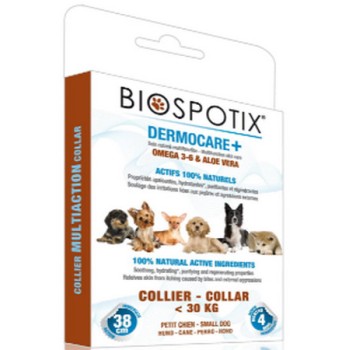 Biogance Biospotix Dermocare+απωθητικό μη τοξικό αντιπαρασιτικό κολάρο σκύλου μικρό 38cm