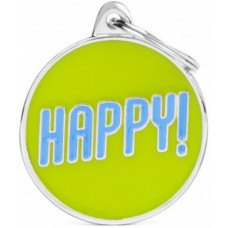 Myfamily Ταυτότητα Ταυτότητα Charms Happy για την ασφάλεια του κατοικίδιου σας Myfamily Ταυτότητα Ταυτότητα Charms Happy για την ασφάλεια του κατοικίδιου σας