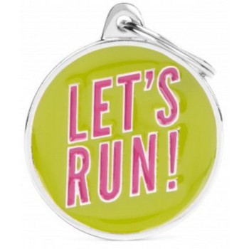 Myfamily Ταυτότητα Ταυτότητα Charms Lets Run για την ασφάλεια του κατοικίδιου σας Myfamily Ταυτότητα Ταυτότητα Charms Lets Run για την ασφάλεια του κατοικίδιου σας