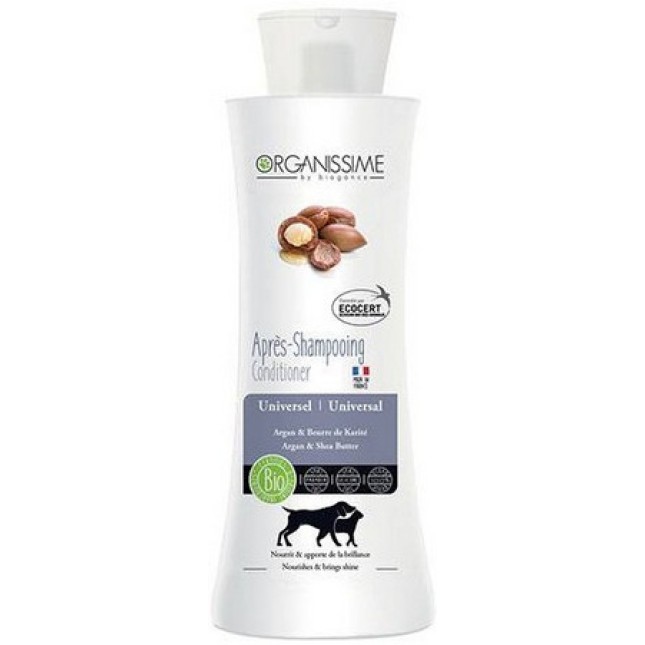 Biogance γενικής χρήσης μαλακτικό μαλλιών ecocert bio χαρίζει λάμψη για γάτες και σκύλους 250 ml