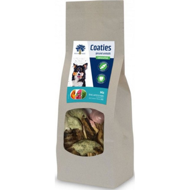 Blue Tree coaties mix grain free νόστιμα και υγιεινά σνακ μάσησης για σκύλους με επικάλυψη φρούτων