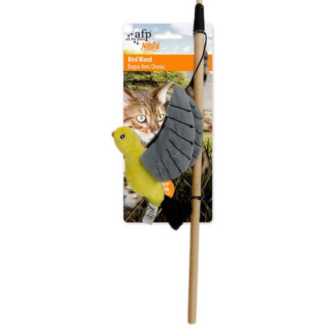 AFP Παιχνίδι Γάτας ραβδί με αιωρούμενο πτηνό με catnip σε διάφορα σχέδια για ατέλειωτο παιχνίδι 1τμχ