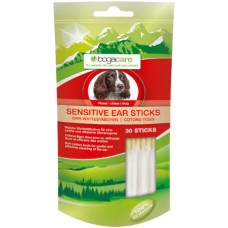 Bogacare sensitive καθαριστικό αυτιών σκύλου με μπατονέτες και ιατρικό βαμβάκι 30τεμ.