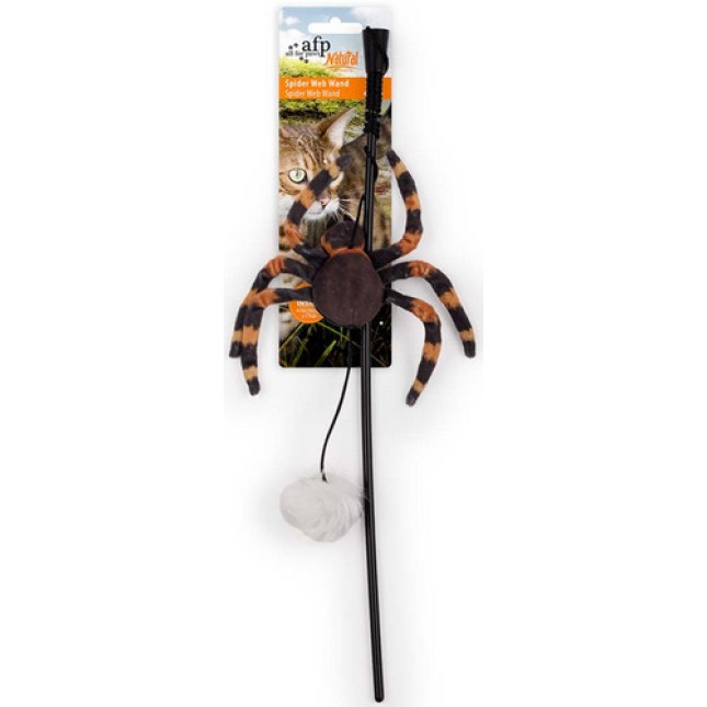 AFP Παιχνίδι Γάτας καλάμι με χνουδωτή αράχνη 1τμχ 43x13x3cm