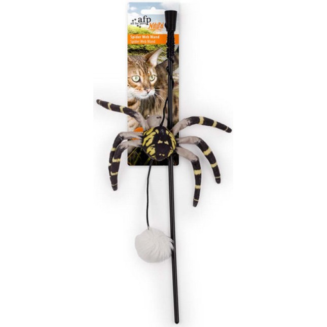 AFP Παιχνίδι Γάτας καλάμι με χνουδωτή αράχνη 1τμχ 43x13x3cm