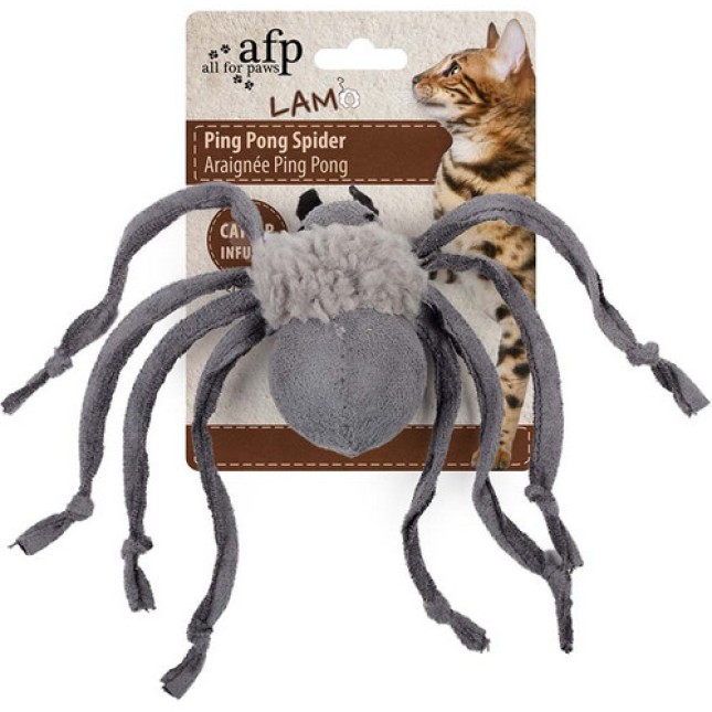 AFP Παιχνίδι Γάτας Lambswool βελούδινη αράχνη με ένα μικρό κουδούνι στο εσωτερικό της 1τμχ