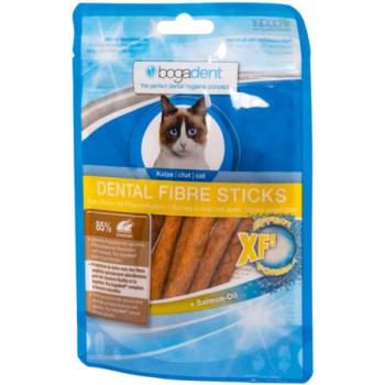 Bogadent dental fibre γευστικά ημίσκληρα sticks οδοντικής περιποίησης με κοτόπουλο για γάτες 50gr. Bogadent dental fibre γευστικά ημίσκληρα sticks οδοντικής περιποίησης με κοτόπουλο για γάτες 50gr.