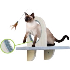 AFP επιτοίχια πλατφόρμα παιχνιδιού γάτας με δαχτυλίδι για να παίζουν ή να χαλαρώνουν