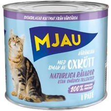 Bozita Mjau grain free με βοδινό πατέ είναι μια υψηλής ποιότητας υγρή τροφή γάτας  635gr