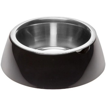 Ferplast μπολ jolie μαύρο l O 23,3x7,5 cm - 1,2L