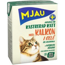 Bozita Mjau sterilized tetra pack επιλεγμένα κομμάτια γαλοπούλα σε ζελέ για στειρωμένη γάτα 370gr. Bozita Mjau sterilized tetra pack επιλεγμένα κομμάτια γαλοπούλα σε ζελέ για στειρωμένη γάτα 370gr.