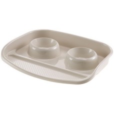 Ferplast πλαστικός δίσκος και μπολ 44,5x34x7cm - 0,6 L Ferplast πλαστικός δίσκος και μπολ 44,5x34x7cm - 0,6 L