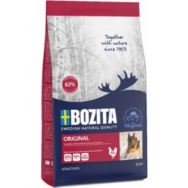 Bozita original τροφή για ενήλικους σκύλους με κοτόπουλο 22/11 3,5kg Bozita original τροφή για ενήλικους σκύλους με κοτόπουλο 22/11 3,5kg