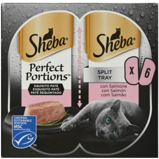 Sheba perfect portions φρέσκο ??γεύμα σολομό χωρίς προβλήματα χωρίς υπολείμματα