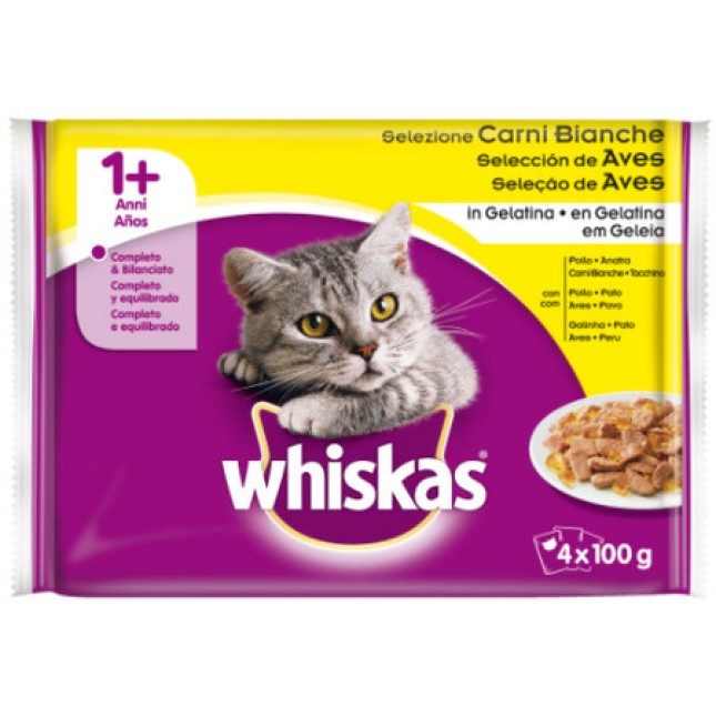 Whiskas casserole  φακελάκι με πουλερικά  (κοτόπουλο, πάπια, πουλερικά, γαλοπούλα) 4x100g