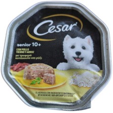Cesar senior Νόστιμo και υγιεινό γεύμα για καθημερινή απόλαυση με κοτόπουλο & ρύζι Cesar senior Νόστιμo και υγιεινό γεύμα για καθημερινή απόλαυση με κοτόπουλο & ρύζι
