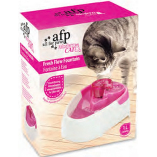 AFP συντριβάνι γάτας εξασφαλίζει φρέσκο, φιλτραρισμένο νερό καθημερινά για τη γάτα σας