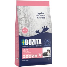 Bozita light πλήρης τροφή για ενήλικους σκύλους χωρίς σιτάρι με φρέσκο κοτόπουλο  19/7