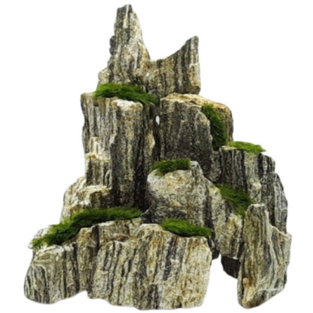 Διακοσμητικό πέτρα ενυδρείου με moss 15-20cm Διακοσμητικό πέτρα ενυδρείου με moss 15-20cm