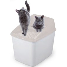 AFP κλειστή τουαλέτα γάτας σε μπεζ χρώμα  προσφέρει ιδιωτικότητα στη γάτα σας
