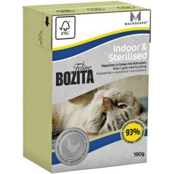 Bozita υγρή τροφή σε ζελέ για γάτες εσωτερικού χώρου και σε στειρωμένες γάτες χωρίς δημητριακά 190gr Bozita υγρή τροφή σε ζελέ για γάτες εσωτερικού χώρου και σε στειρωμένες γάτες χωρίς δημητριακά 190gr