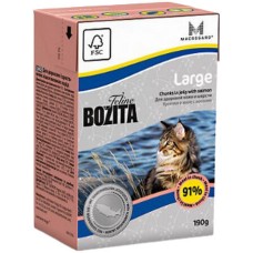 Bozita υγρή τροφή σε ζελέ για μεγαλύτερες ράτσες γατών χωρίς δημητριακά με εξαιρετική γεύση 190gr