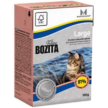 Bozita υγρή τροφή σε ζελέ για μεγαλύτερες ράτσες γατών χωρίς δημητριακά με εξαιρετική γεύση 190gr Bozita υγρή τροφή σε ζελέ για μεγαλύτερες ράτσες γατών χωρίς δημητριακά με εξαιρετική γεύση 190gr