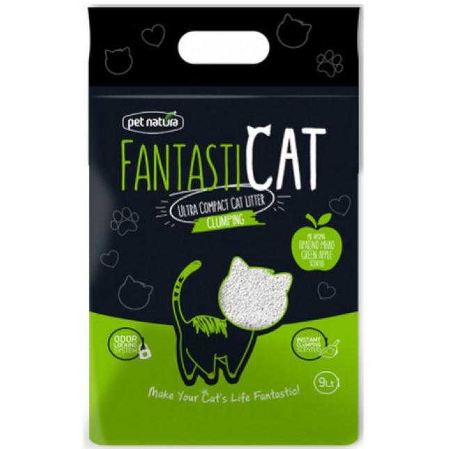 Pet natura fantasticat με ζεόλιθο και άρωμα πράσινο μήλο 10lt Pet natura fantasticat με ζεόλιθο και άρωμα πράσινο μήλο 10lt