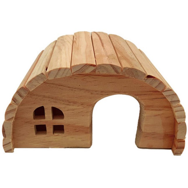 Croci Ξύλο Στρογγυλό Σπίτι με Παράθυρο 19x11x13Cm Croci Ξύλο Στρογγυλό Σπίτι με Παράθυρο 19x11x13Cm
