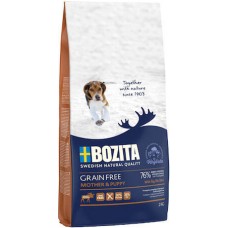 Bozita τροφή ανάπτυξης για μητέρα & κουτάβι και νεαρούς σκύλους χωρίς σιτηρά με ελάφι