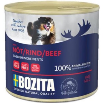 Bozita υγρή τροφή πατέ χωρίς δημητριακά για σκύλους με βοδινό κρέας