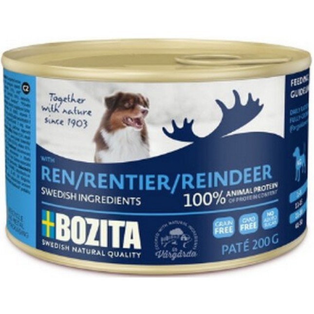 Bozita pate χωρίς δημητριακά τάρανδος  200gr