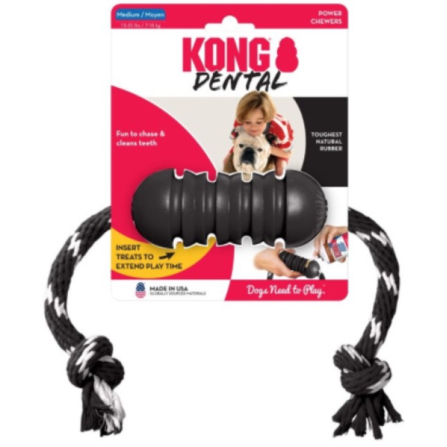 Kong Extreme Dental με σχοινί medium 57cm Kong Extreme Dental με σχοινί medium 57cm