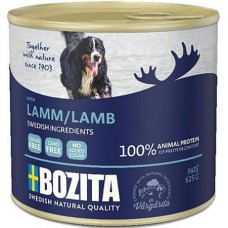 Bozita υγρή τροφή πατέ χωρίς δημητριακά για σκύλους με αρνί 625gr