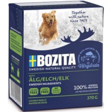 Bozita τροφή σκύλου big με άλκη σε ζελέ χωρίς δημητριακά tetra pack  370gr
