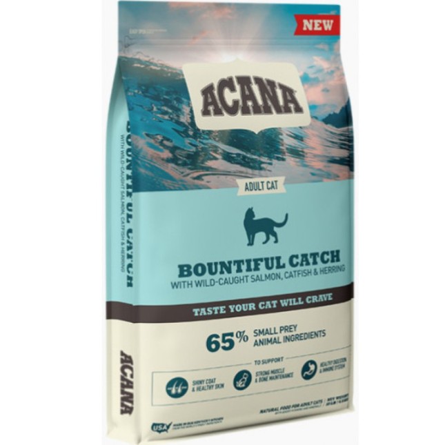 Acana Bountiful Catch με σολομό, ρέγγα, μπακαλιάρο 1,8kg Acana Bountiful Catch με σολομό, ρέγγα, μπακαλιάρο 1,8kg