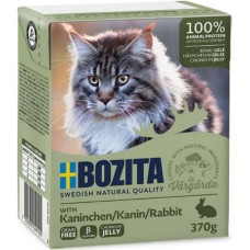 Bozita chunks υγρή τροφή σε ζελέ για γάτες χωρίς δημητριακά με κουνέλι για εξαιρετική γεύση