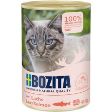 Bozita chunks πλήρης τροφή pate για ενήλικες γάτες και μικρά γατάκια με σολομό