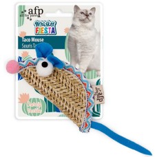 AFP παιχνίδι γάτας ψάθινο ποντίκι εμπλουτισμένο με ελκυστικό βότανο και παιχνιδιάρικη ουρά