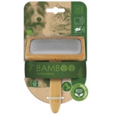 M-pets Bamboo βούρτσα - L 12,5 x 15,5 cm