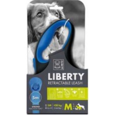 M-pets αυτόματος οδηγός Liberty μπλε M 10,2x3,9x17,5cm μήκους 5 μέτρων