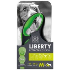 M-pets αυτόματος οδηγός Liberty πράσινο M 10,2x3,9x17,5cm μήκους 5 μέτρων M-pets αυτόματος οδηγός Liberty πράσινο M 10,2x3,9x17,5cm μήκους 5 μέτρων