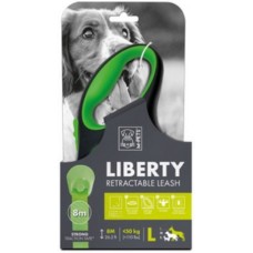 M-pets αυτόματος οδηγός Liberty πράσινο L 11,6x4,4x20,8cm μήκους 8 μέτρων