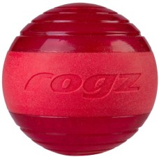 Rogz dogz παιχνίδι σκύλου Fetch Squeekz μπάλα με ήχο κόκκινη κρατά τον σκύλο σας απασχολη΅ένο
