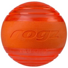 Rogz dogz παιχνίδι σκύλου Fetch Squeekz μπάλα με ήχο πορτοκαλί κρατά τον σκύλο σας απασχολη΅ένο