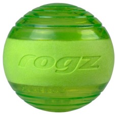 Rogz dogz παιχνίδι σκύλου Fetch Squeekz μπάλα με ήχο πράσινο κρατά τον σκύλο σας απασχολη΅ένο