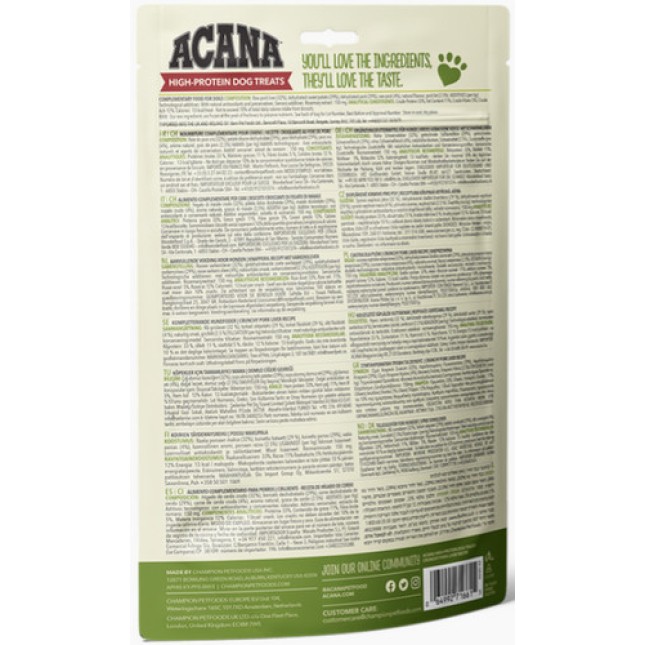 Champion petfoods Acana μπισκότα με υψηλή περιεκτικότητα σε πρωτεΐνες, τραγανό χοιρινό συκώτι Champion petfoods Acana μπισκότα με υψηλή περιεκτικότητα σε πρωτεΐνες, τραγανό χοιρινό συκώτι